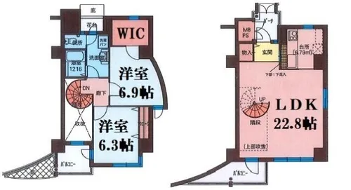 フィールトレイン【5階】の間取り
