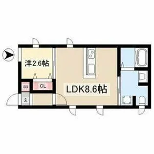 Le Gioie 本陣駅2【2階】の間取り