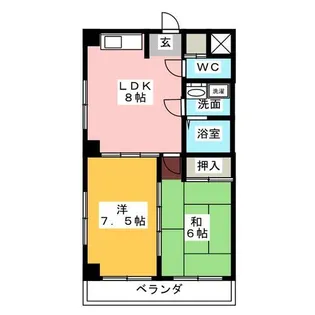 フォンテ名昭【3階】の間取り