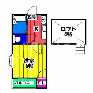 スルー・ヴァリⅠ【2階】の間取り