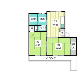 本通マンション【2階】の間取り