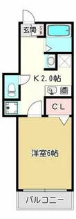 ポレール新石切【2階】の間取り