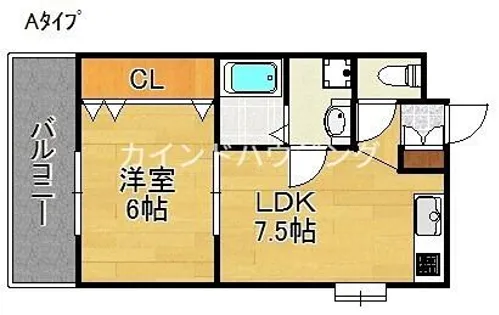 トイズコート【5階】の間取り