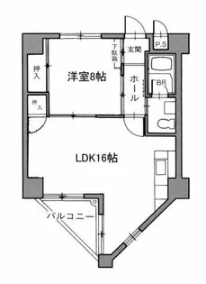 SS23ビル【4A号室】の間取り
