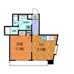タウンコートNTK【4階】の間取り