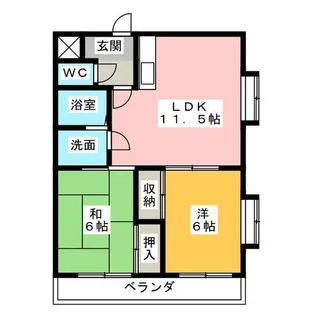 クレールモリ【4階】の間取り