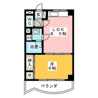 エスポワール杉山 第2【4階】の間取り