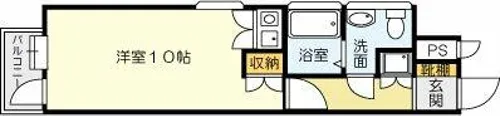オリエンタル江南町【9階】の間取り