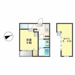 ブランドハウス城西1【1階】の間取り