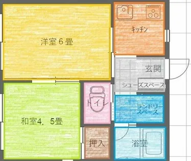 メゾンリヴ【101号室】の間取り