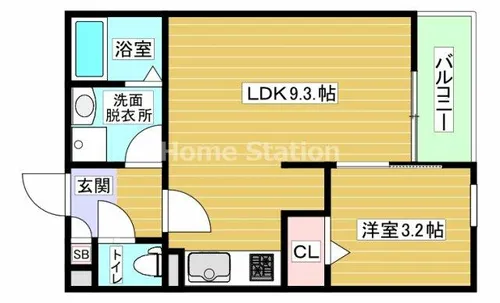 大阪府大阪市西淀川区佃3丁目【アパート】の間取り