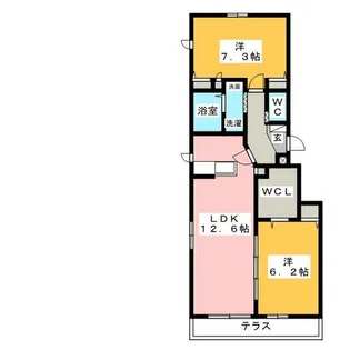 メゾン ヴァンベール【1階】の間取り
