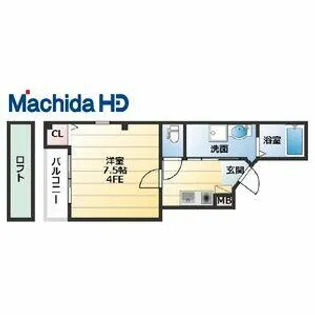 エヌエム・ディズユイット【4FE号室】の間取り
