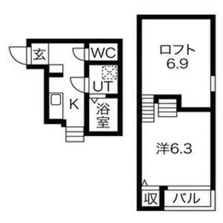 Crescita六番町【1階】の間取り