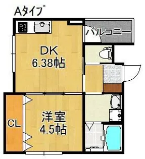 Keystyle住吉大社【2階】の間取り