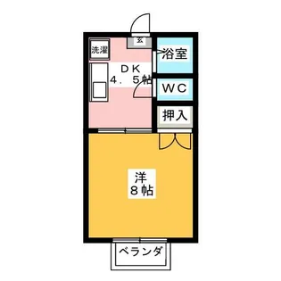 アルカディア【2階】の間取り