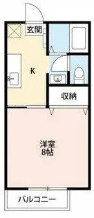 エタニティーPartV【206号室】の間取り