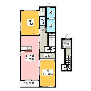 ウィル【2階】の間取り
