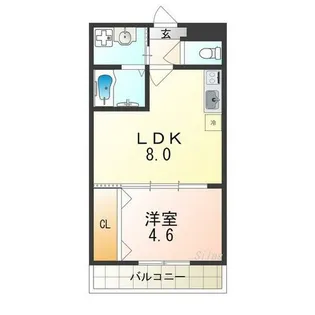 モンサント田中町【2階】の間取り