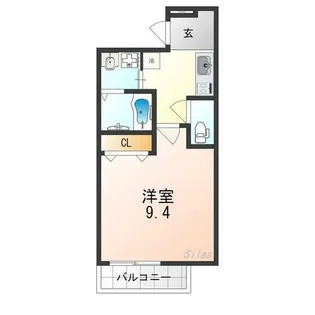 フジパレス北野田Ⅱ番館【2階】の間取り