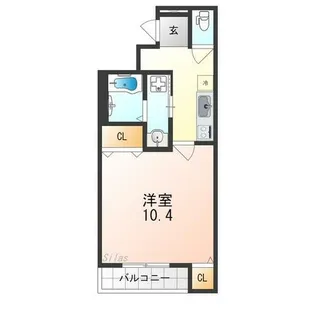 フジパレス北野田Ⅲ番館【2階】の間取り