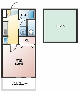 メゾンソレイユ【2階】の間取り