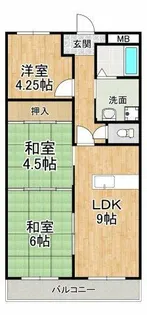 ウイスタリア藤【3階】の間取り