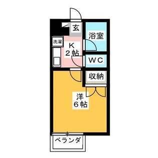 東山ハイツ A棟【1階】の間取り