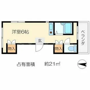 ラカサカンタール【2階】の間取り
