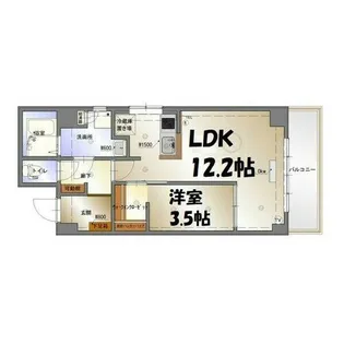 ラフォーレシミズⅢ【5階】の間取り