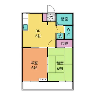 エクセル土井 C棟【2階】の間取り