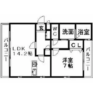 イーストパーク今池【5階】の間取り