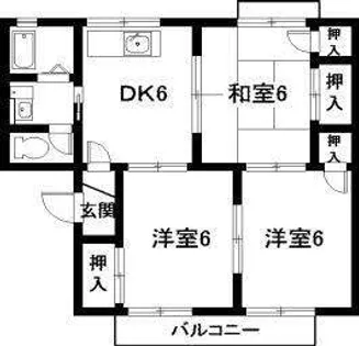 コートビレッジさと A【2階】の間取り
