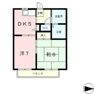ドミール美園【1階】の間取り