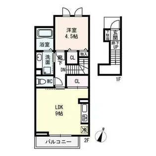 Fortune(フォーチュン)【2階】の間取り