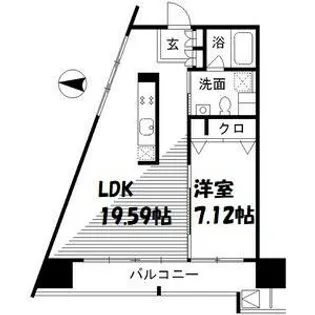 レジディア東桜Ⅱ【6階】の間取り