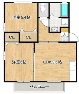 グランデール太賀【202号室】の間取り