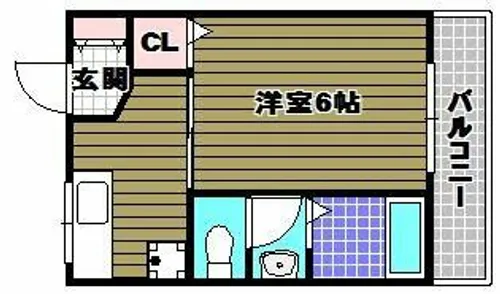 クレセール大和【1階】の間取り