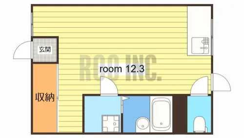 ロジェ【202号室】の間取り