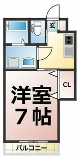 Coco覚王山2【201号室】の間取り