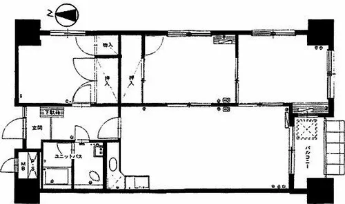 札幌第1パークハイツ【9階】の間取り
