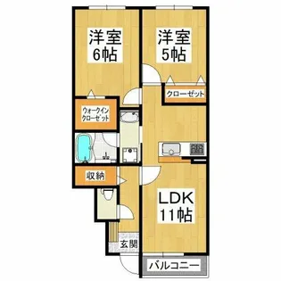 ガーデンホーム青葉丘【1階】の間取り