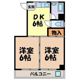 第2加納マンション【2階】の間取り