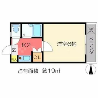 マンション和【202号室】の間取り