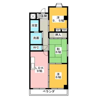 3LDKの間取り画像