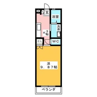 ドエール住吉 C棟【1階】の間取り