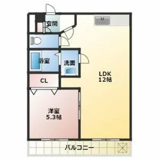 ハイツ禎紫園B【1階】の間取り