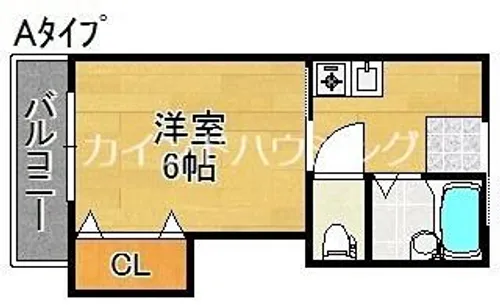 ハイツ木下【2階】の間取り