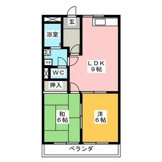 リバティハイム【2階】の間取り