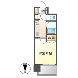 プレサンス名古屋駅前【9階】の間取り